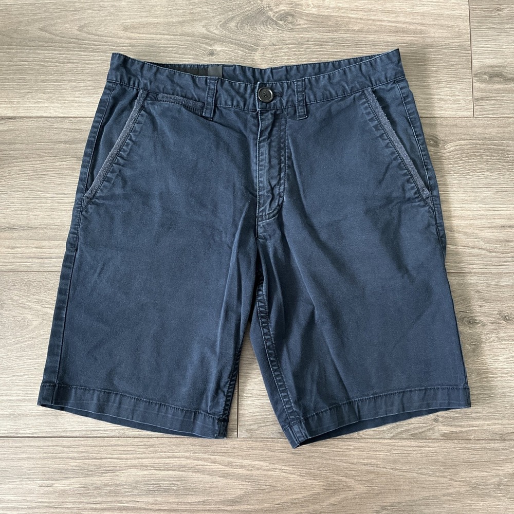 Armani Exchange Mens Sz 29 Chino Shorts Navy Blue